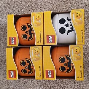 LOT of 4 Lego Storage heads